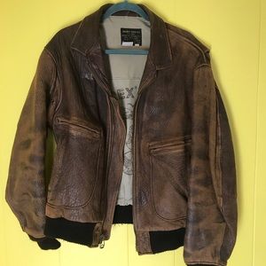 Vintage 1986 Avirex leather flight jacket